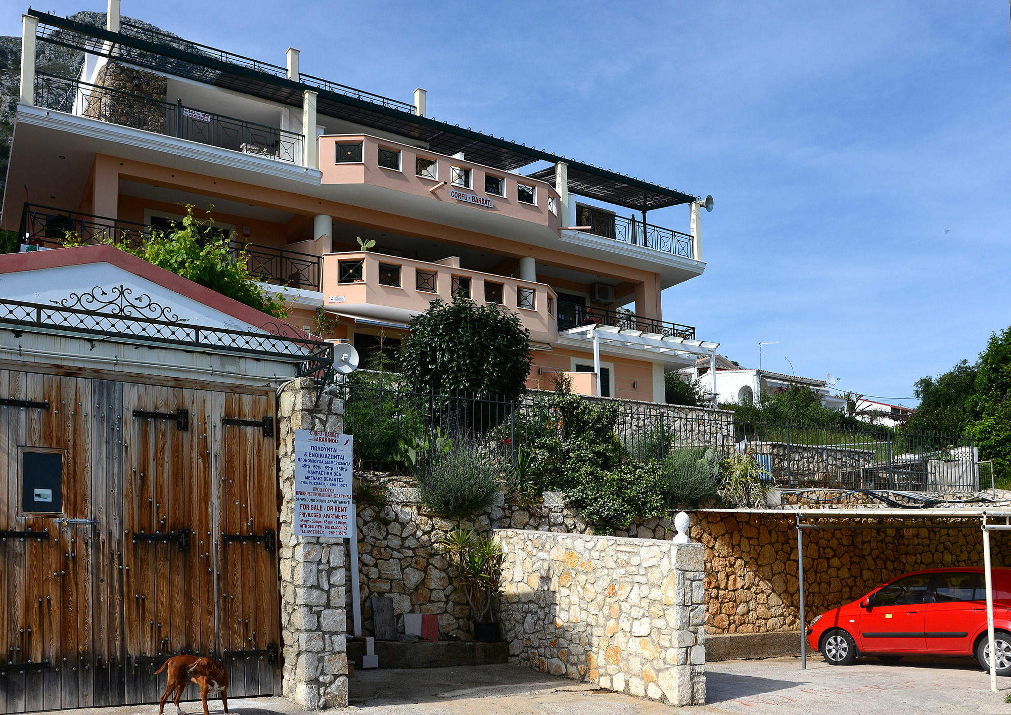 Sarakinos Apartments Barbati Exterior photo
